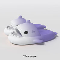 Step in Faith: Gradient Shark Slippers for Men