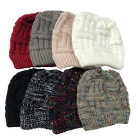 Cozy Ponytail Beanie for Women – Warm Wool Winter Hat with Hair-Friendly Opening | Stretch Fit & Stylish