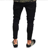 Men's Comfort Fit Stretch Jeans - Classic Pencil Pants for Everyday Wear