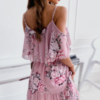 Floral Ruffled Suspender Dress - Feminine & Flirty Summer Style