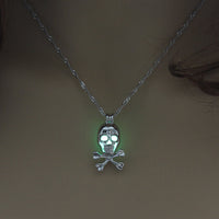 Spooktacular Glow-in-the-Dark Skull Necklace - Perfect for Halloween & Christian Fun!