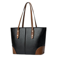 Large PU Leather Tote Bag – Minimalist Shoulder Handbag for Women & Men