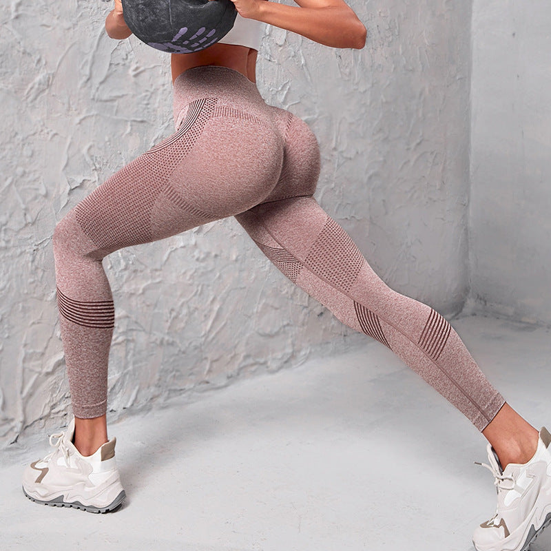 High Waist Seamless Yoga Pants Women's Solid Color Dot Striped Print Butt Lifting Leggings Fitness Running Sport Gym Legging Outfits What Else You Got?