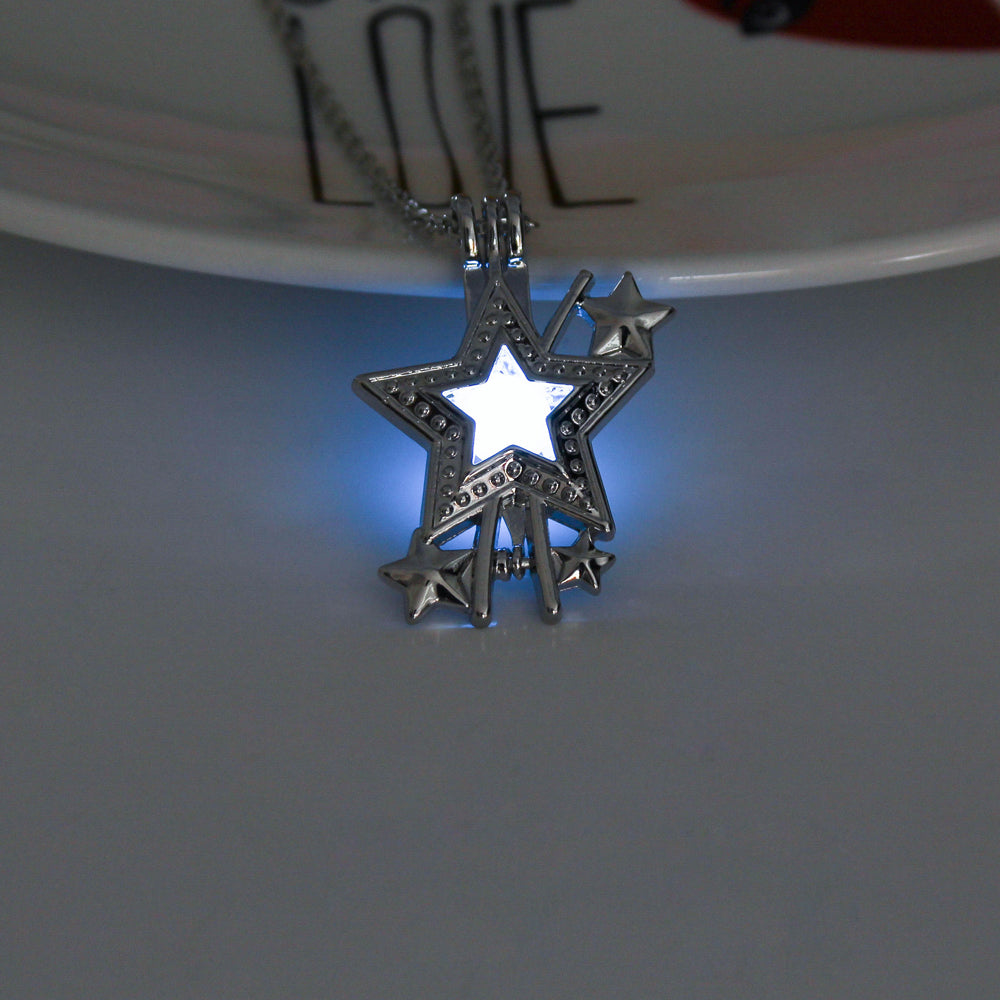 Glow-in-the-dark hip-hop rock star necklace What Else You Got?