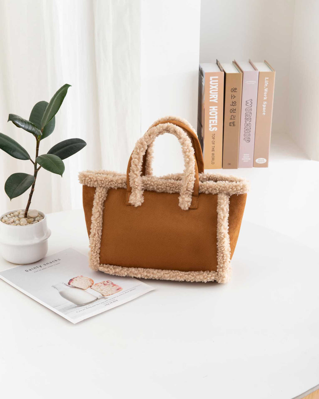 Womens Plush Crossbody Tote Bag What Else You Got?