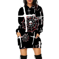Halloween Christian Hoodie - Long Sleeve Printed Sweater with Pockets for Women