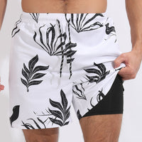 Men's Waterproof Sports Beach Shorts - 30 Trendy Prints, Quick-Dry & Loose Fit for Workouts & Beach Days