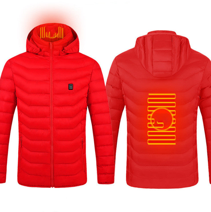 Winter Heated Jacket USB Electric Cotton Coat Zip-up Heater Thermal Clothing Heating Vest For Men What Else You Got?