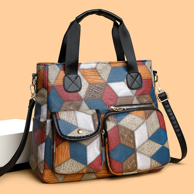 Retro Washed PU Biker Bag – Soft Leather Double‑Pocket Shoulder & Crossbody Tote What Else You Got?