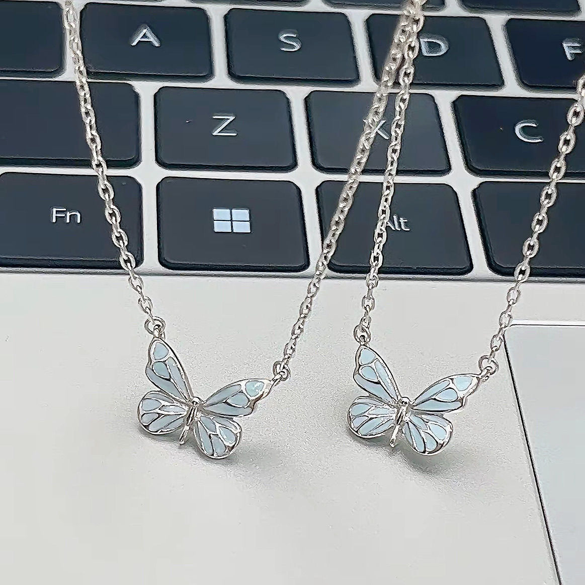 Blue Luminous Butterfly Jewelry Set What Else You Got?