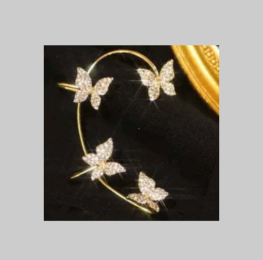 Fashion Earring Butterfly Ear Clip And Ear Hook Jewelry What Else You Got?