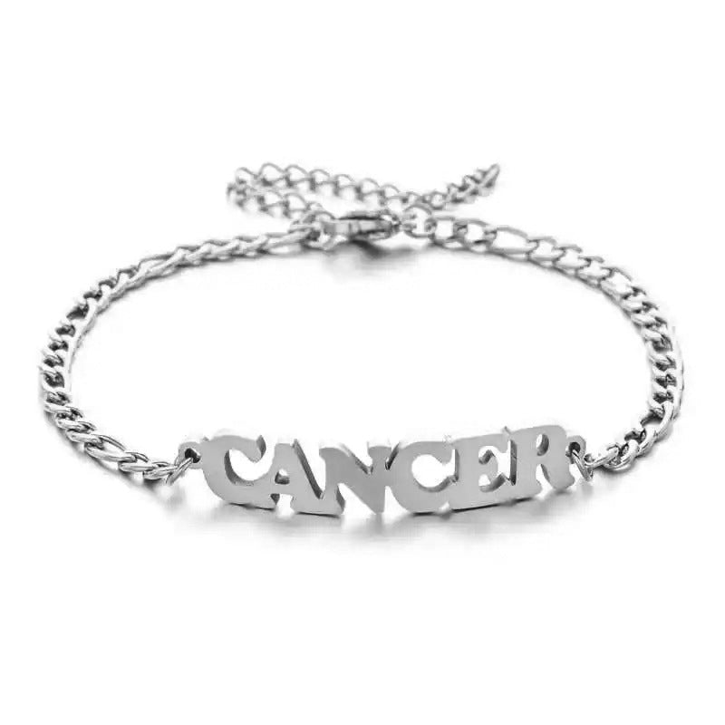 Stainless Steel Zodiac Letter Bracelet What Else You Got?