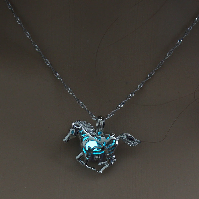 Multicolored Glow‑in‑the‑Dark Pony Necklace What Else You Got?