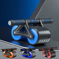 Divine Core Strengthener: Double Wheel Abdominal Exerciser for Men & Women - Automatic Rebound Waist Trainer & Home Gym Fitness Tool