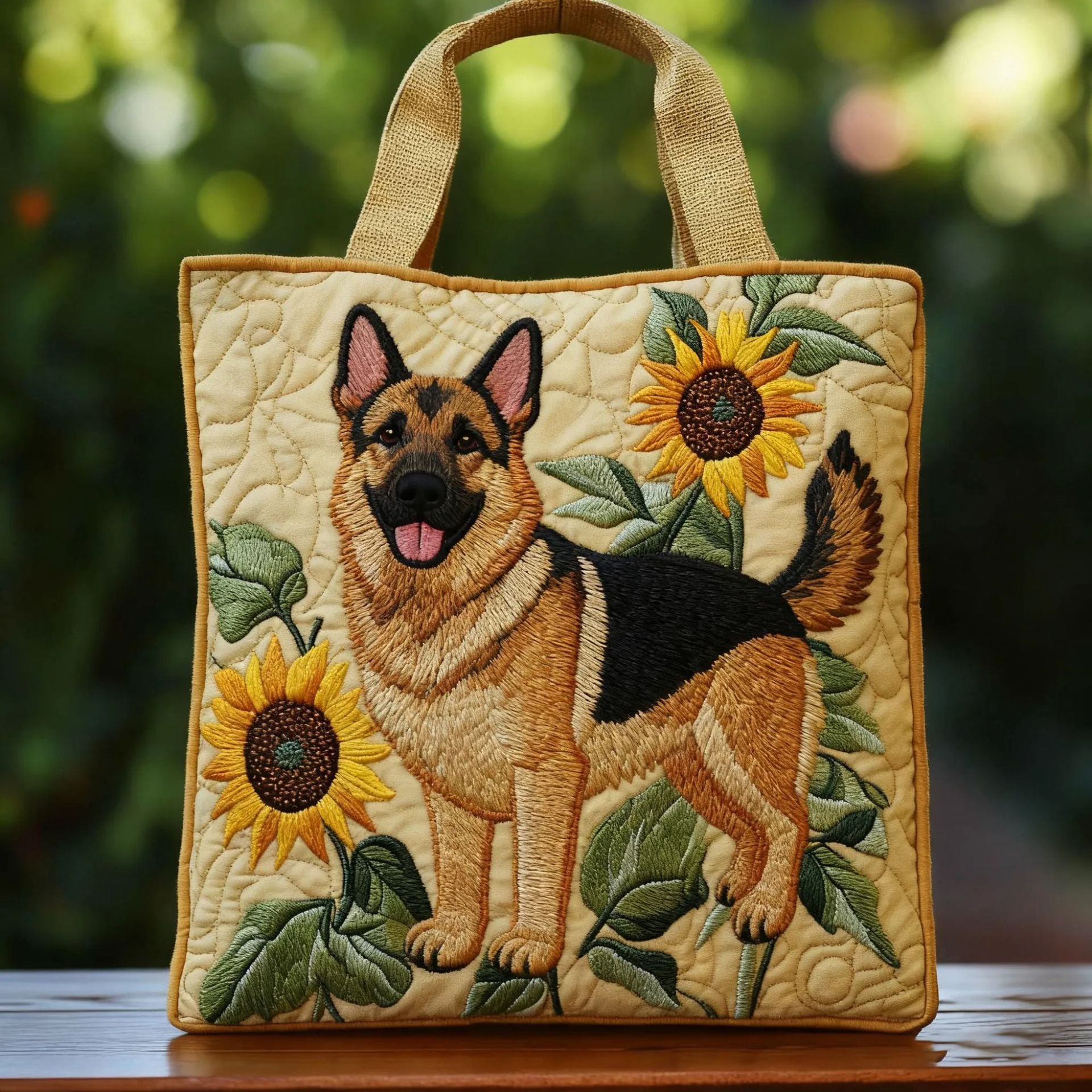 300g Canvas Dog-Printed Tote And Shoulder Bag What Else You Got?