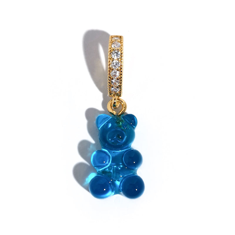 Colorful Gummy Bear Pendant Heart Necklace What Else You Got?
