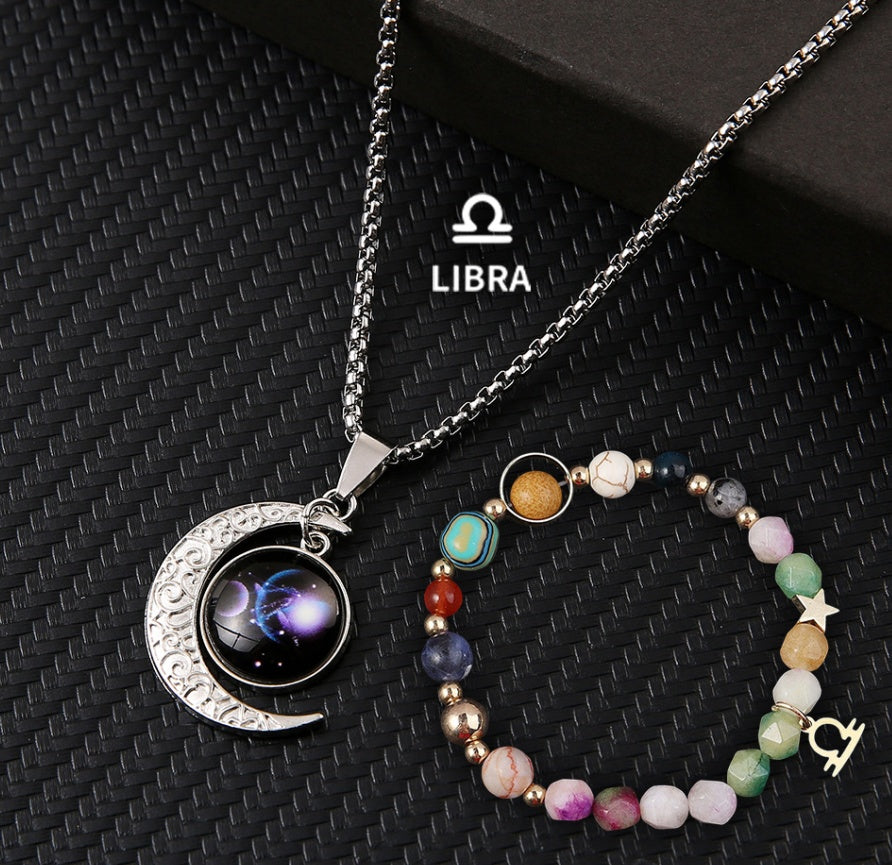 Natural Stone Necklace Set For The 12 Zodiac Signs What Else You Got?