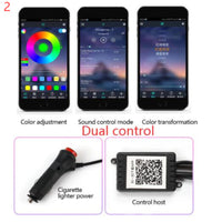 Vibrant Car Fiber Optic Ambient Light - APP Controlled RGB Interior Cool Light with Music Sync