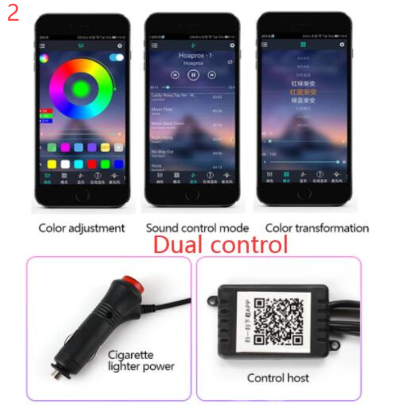 Car Fiber Optic Ambient Light Modified Car Interior Cool Light APP Rhythm Light What Else You Got?