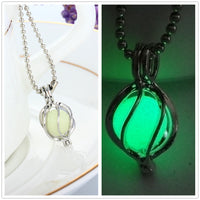 Glow-in-the-Dark Whirlwind Necklace – Luminous Hollow Pendant Jewelry