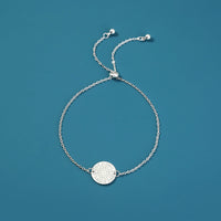 Glow-in-the-Dark Silver Bracelet – Adjustable Luminous Copper Bangle