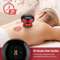 Electric Cupping & Gua Sha Massager – Vacuum Suction Body Massage Tool with Heat