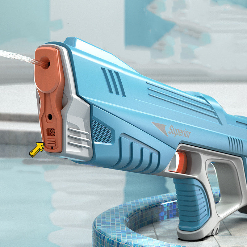 Summer Full Automatic Electric Water Gun Toy Induction Water Absorbing High-Tech Burst Water Gun Beach Outdoor Water Fight Toys What Else You Got?