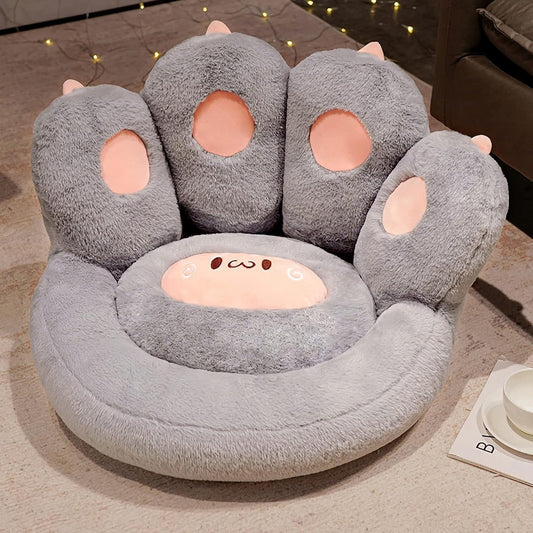 Cute Seat Cushion Cat Paw Shape Floor Cushion With Detachable Sheep Plush For Gamer Chair Reading Pillow And Leisure Lazy Sofa For Dining Room Office Bedroom Chair Cushion What Else You Got?