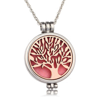 Glow-in-the-Dark Tree of Life Necklace – Luminous Zinc Alloy Pendant 45 cm