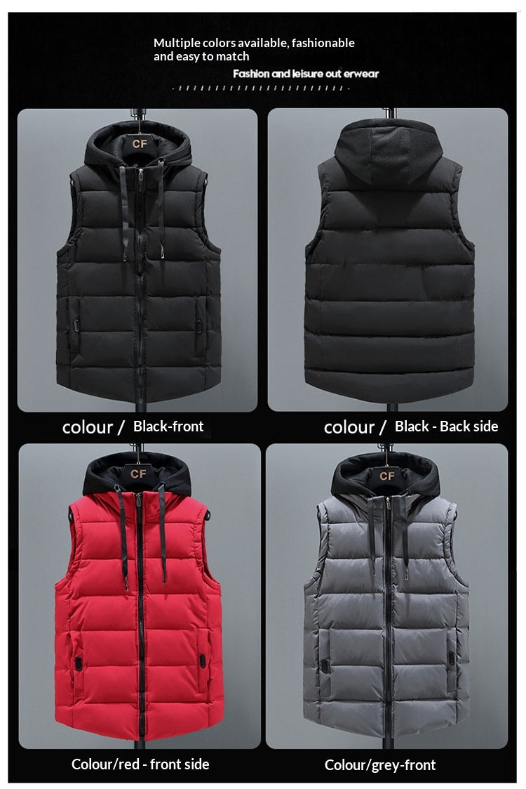 Men’s Extra-Thick Padded Vest – Casual Winter Down & Cotton Gilet What Else You Got?