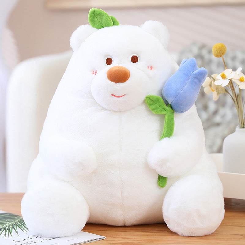 Girl's Throw Pillow Cute Flower Bear Doll Plush Toy What Else You Got?