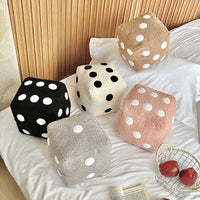 Dice Plush Throw Pillow – Fun Game Room Decor & Novelty Sofa Cushion