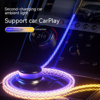 Vibrant RGB Charging Cable - Magic Color Gradient Tech Accessory