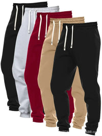 5-Pack Men’s Loose-Fit Solid Jogger Pants – Korean Style Casual Pants for Everyday Comfort