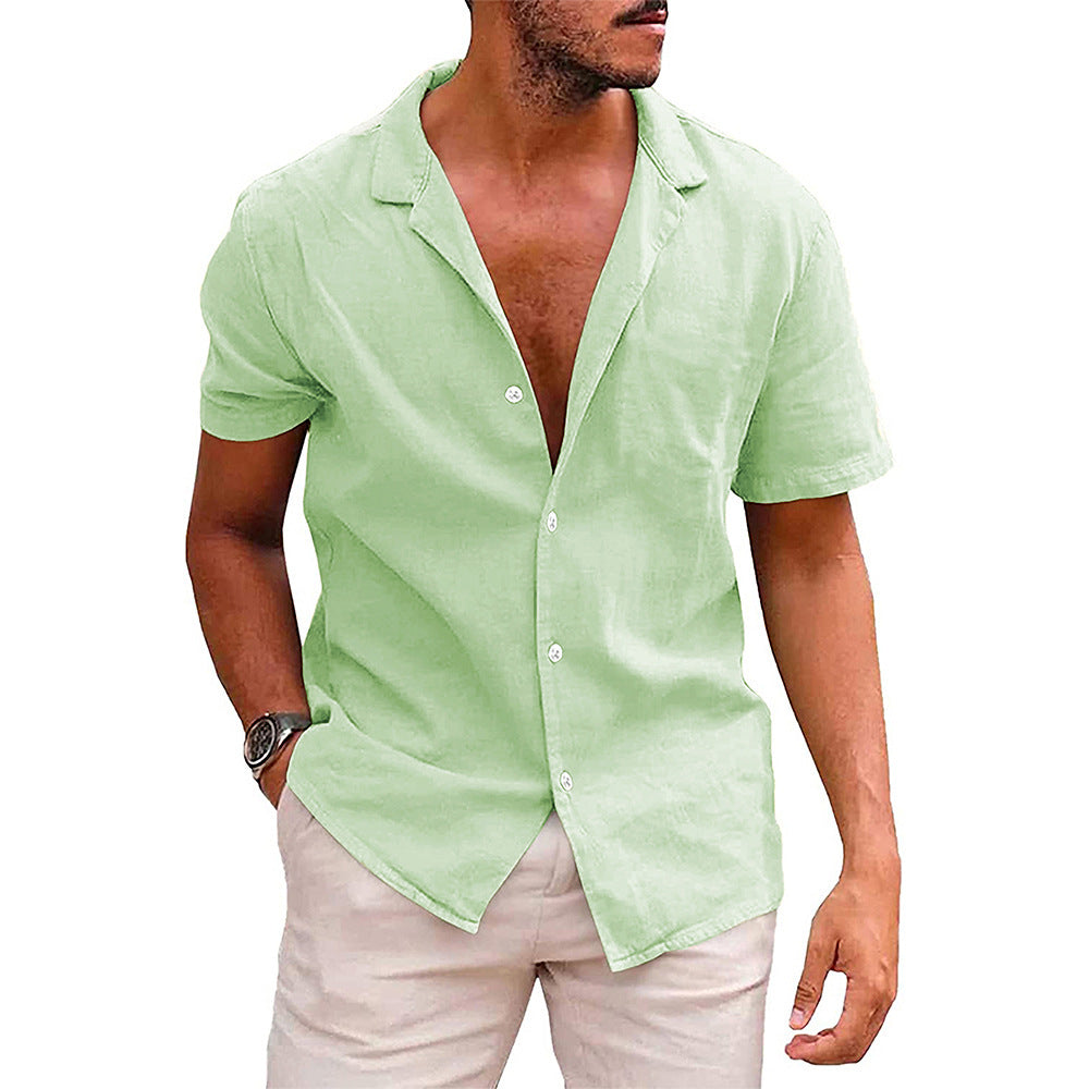 Men's Tops Casual Button Down Shirt Short Sleeve Beach Shirt Summer Mens Clothing What Else You Got?