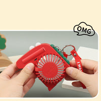 Mini Portable USB Rechargeable Fan – 2-Speed 5-Blade Personal Desk Fan