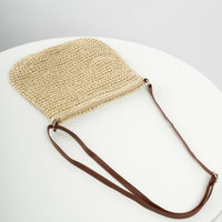 Elegant Handwoven Straw Tote Bag for Beach & Vacation - Coastal Chic Summer Shoulder Bag