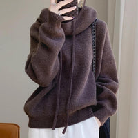 Women’s Thick Knit Pullover Sweater – Warm Polyester Casual Top S–2XL
