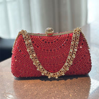 Rhinestone Evening Clutch – Diamond-Inlaid Bridal & Party Bag for Weddings and Galas