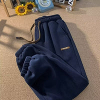 Cozy Winter Sweatpants for Men – Fleece-Lined, Loose Fit, High-Street Style