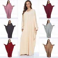 Elegant Christian Bat Wing Robe - Comfortable Long Sleeve Mid-Length Gown in Multiple Colors