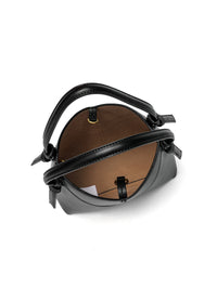 Retro Oval Crossbody Bag – Minimalist PU Shoulder Purse for Everyday Wear
