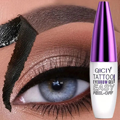 Divine Glow: Long-Lasting Waterproof Eyebrow Gel Cream - Easy Peel-Off & Smudge-Proof (6 Shades)