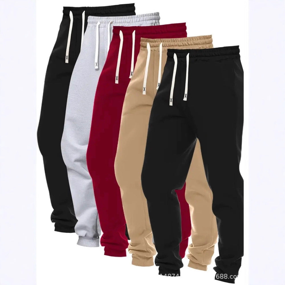 Men’s Solid‑Color Jogger Pants – Pack of Five Loose‑Fit Everyday Straight‑Leg Pants What Else You Got?