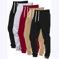 5-Pack Men’s Loose-Fit Solid Jogger Pants – Korean Style Casual Pants for Everyday Comfort