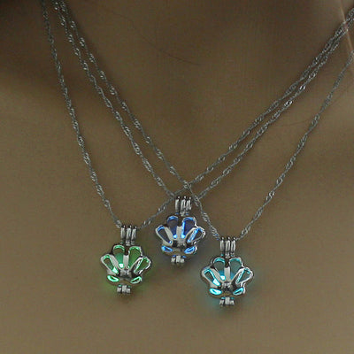 Glow-in-the-Dark Scallop DIY Necklace Kit - Christian Jewelry Craft for Women