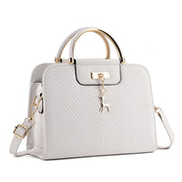 Elegant Hollow-Out PU Leather Shoulder Bag – Chic Everyday Tote for Women | Lightweight & Stylish