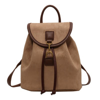 Suede-Style Women’s Backpack – Minimalist PU Daypack for Work, Travel & Daily Use