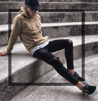 Urban Edge Distressed Denim Jeans – Bold Streetwear Ripped Jeans for Trendsetters