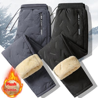 Heavenly Warmth Men’s Fleece Thermal Sweatpants – Windproof, Waterproof Winter Warmth with Lambswool Lining